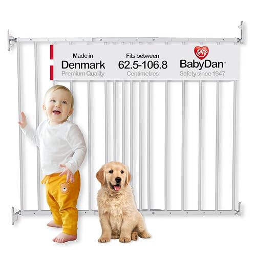 BabyDan MultiDan, 62,5-106,8 cm, Verlängerbares Treppenschutzgitter/Babygitter/Sicherheitsgitter,...