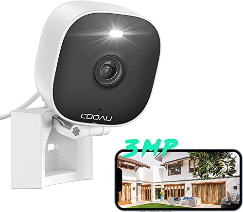 COOAU 2K Überwachungskamera Aussen | Innen, Faltbare WLAN IP Kamera​ mit Personenerkennung,...