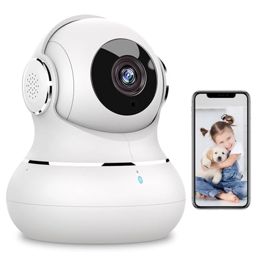 Little elf Überwachungskamera Innen, 2K Babyphone mit Kamera mit Bewegungserkennung &...