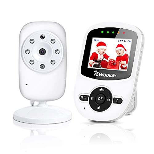 NWOUIIAY Baby Phone Baby Monitor 2.4 GHz Baby Kamera mit LCD Nachtsichtkamera HD Digital Video &...