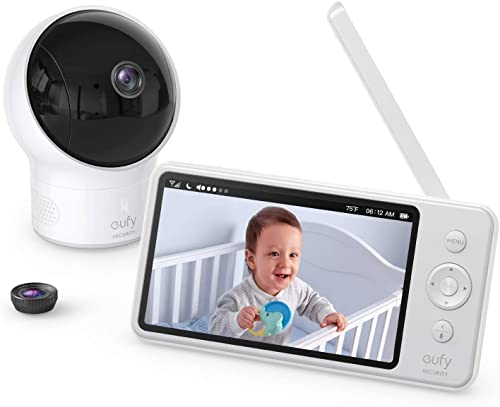 eufy Security SpaceView Babyphone mit 5 Zoll LCD-Display, 720 HD, 140m Reichweite,...