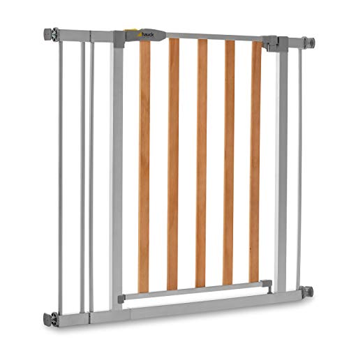 Hauck Türschutzgitter / Treppenschutzgitter für Kinder Wood Lock 2 Safety Gate inkl. 9 cm...