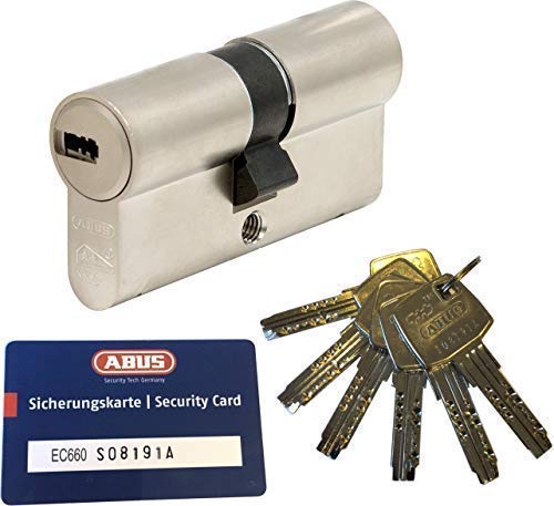 ABUS EC660 Profil-Doppelzylinder Länge (a/b) 45/60mm (c=105mm) mit 6 Schlüssel, mit...