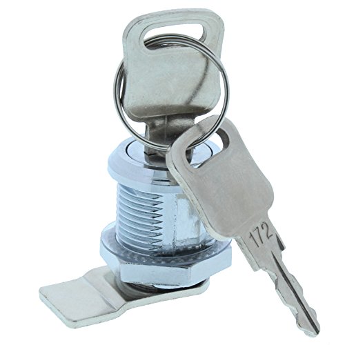 ToniTec Briefkastenschloss Hebelzylinder Lock mit Schlüssel universal M19 x 20mm Bb (Buntbart)