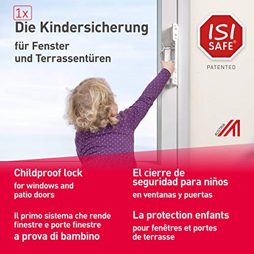 Kindersicherung für Fenster - ohne Bohren | werkzeuglose Montage, Fenstersicherung,...