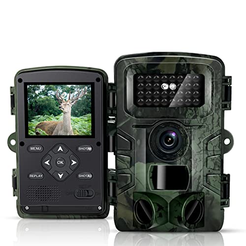 HAZA Wildkamera, 36MP HD Wildkameras 2.0' LCD-Bildschirm mit Video Wildtierkamera mit...