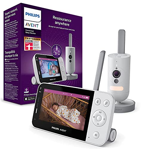 Philips Avent Connected Videophone SCD923/26, Babyphone mit Full HD-Kamera und Secure...