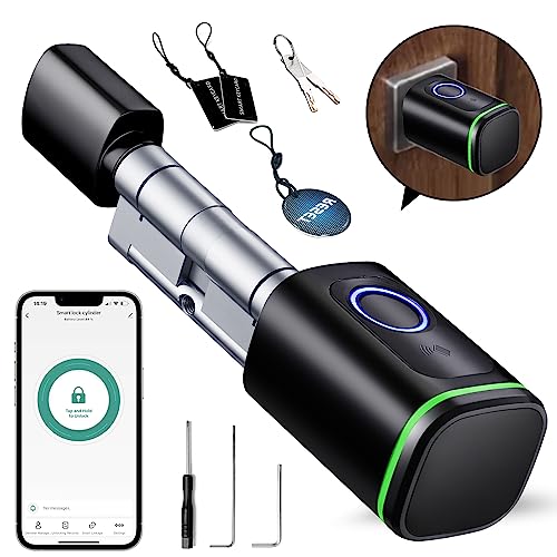AVATTO Smart Elektronisches Türschloss SchließZylinder 70mm (35/35) mit Fingerabdruck, 2...